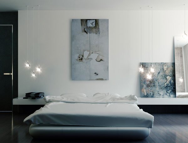 Фотография: Спальня в стиле Современный, Декор интерьера, Дизайн интерьера, Цвет в интерьере, Серый – фото на INMYROOM