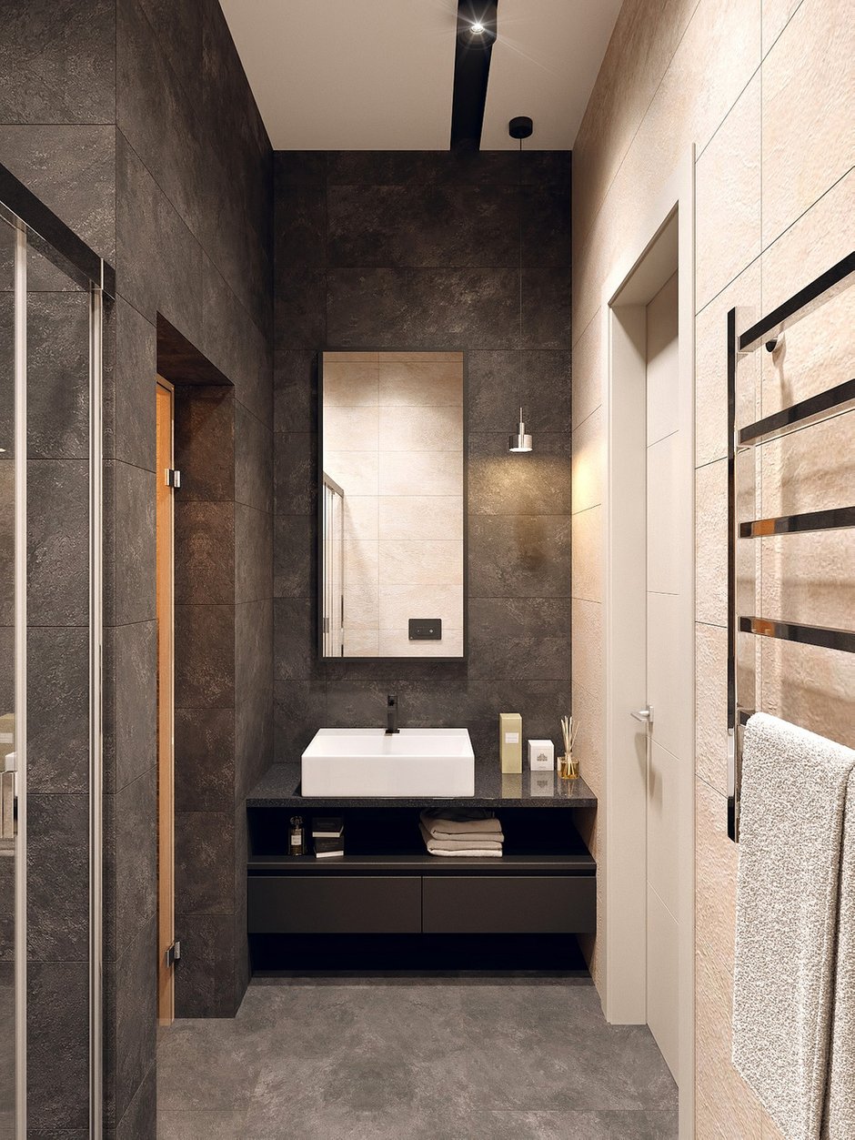 Фотография: Ванная в стиле Современный, Miele, Проект недели, 2 комнаты – фото на INMYROOM