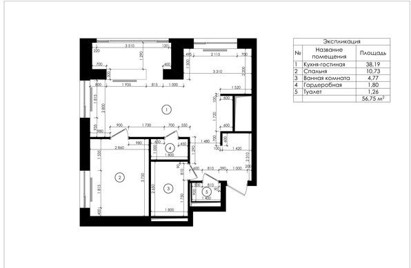 Фотография: Планировки в стиле , Проект недели, Синий, Марина Саркисян, Монолитный дом, 2 комнаты, 40-60 метров – фото на INMYROOM