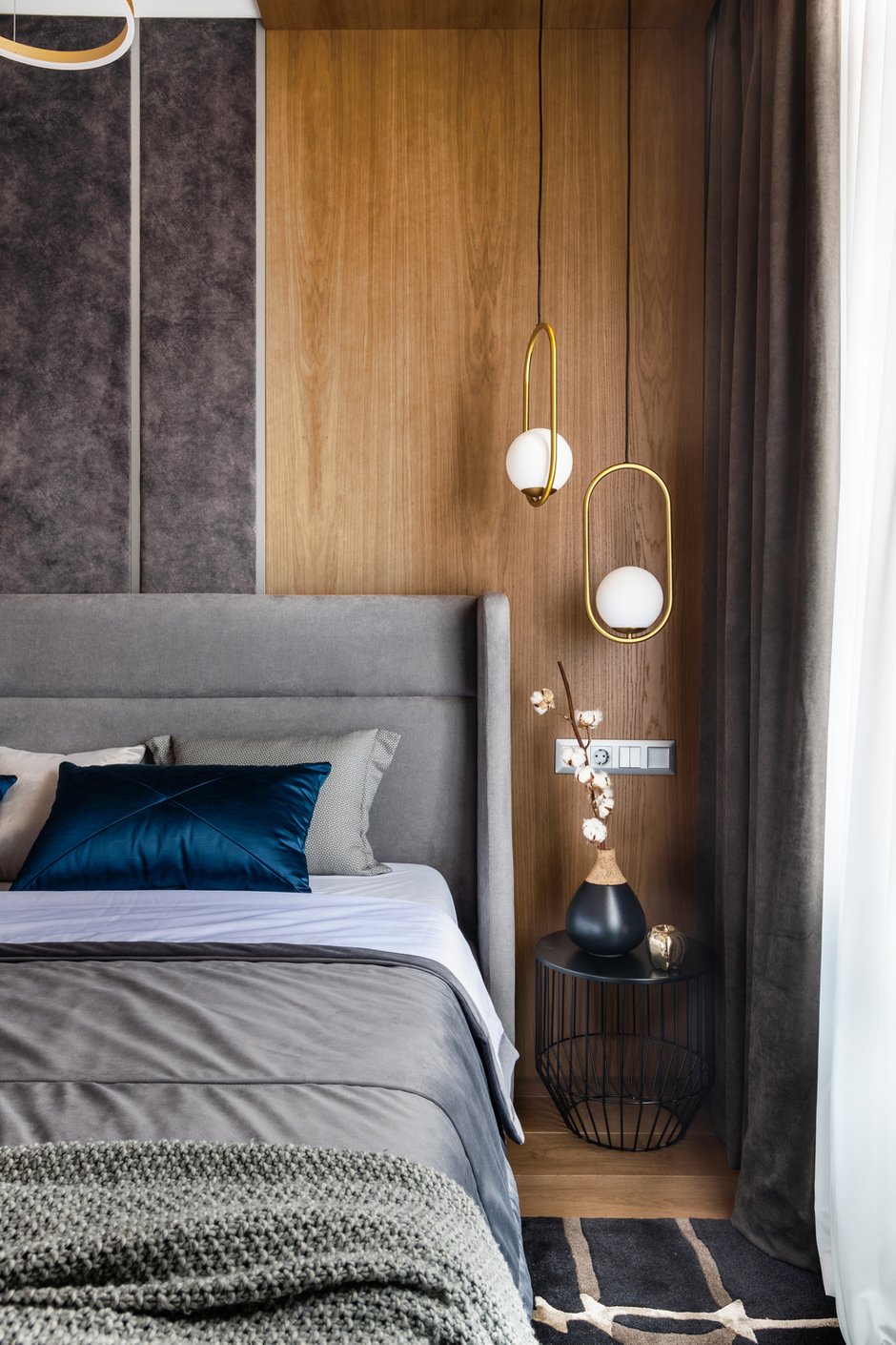 Фотография: Спальня в стиле Современный, Квартира, Проект недели, 2 комнаты, 40-60 метров, Александра Гартке – фото на INMYROOM