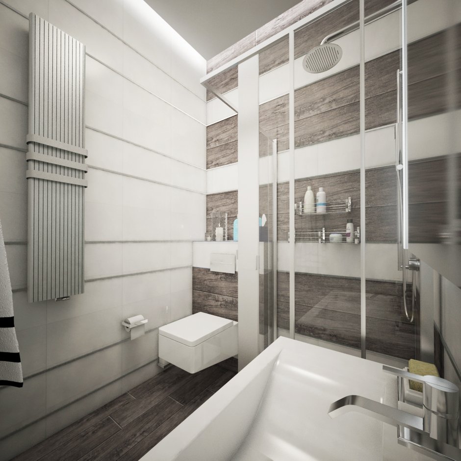 Фотография: Ванная в стиле Современный, Квартира, Дома и квартиры, Проект недели – фото на INMYROOM