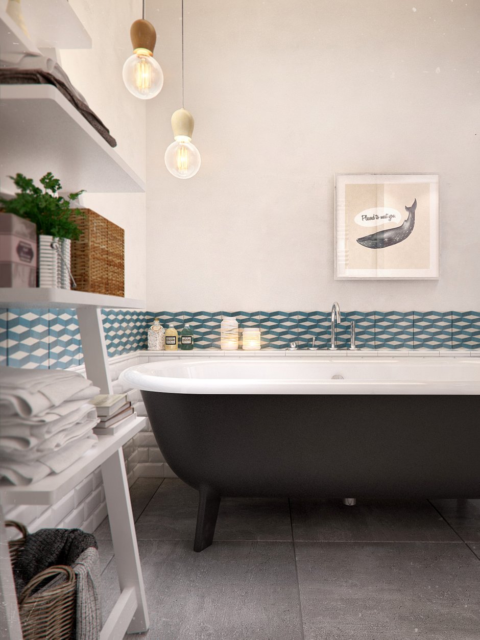 Фотография: Ванная в стиле Скандинавский, Квартира, Дома и квартиры, IKEA, Проект недели – фото на INMYROOM