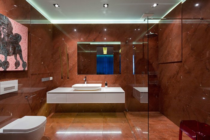 Фотография: Ванная в стиле Современный, Квартира, Дома и квартиры, Минимализм – фото на INMYROOM
